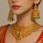 Festive Kempu Jhumka (கெம்பு ஜிமிக்கி)